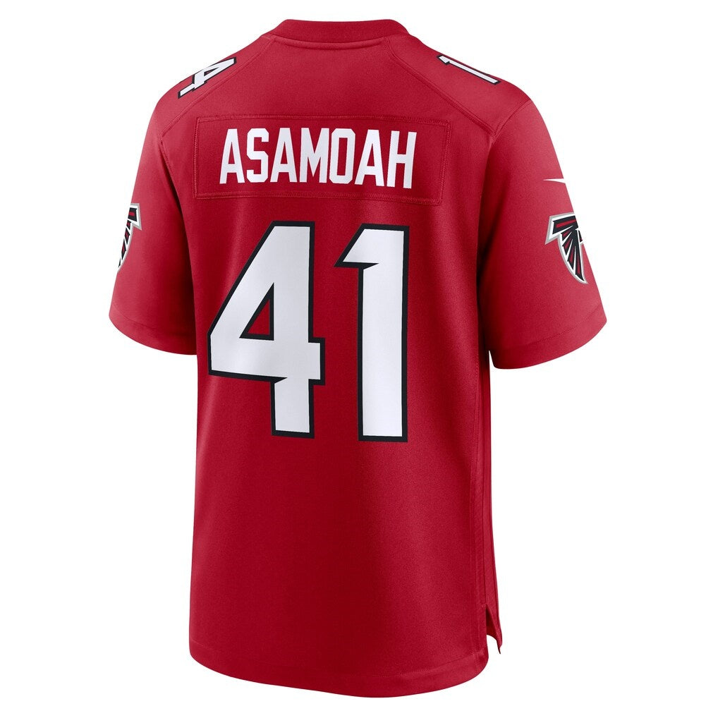 A.Falcons #41 Brian Asamoah Red Team Game Jersey Fedasgoge
