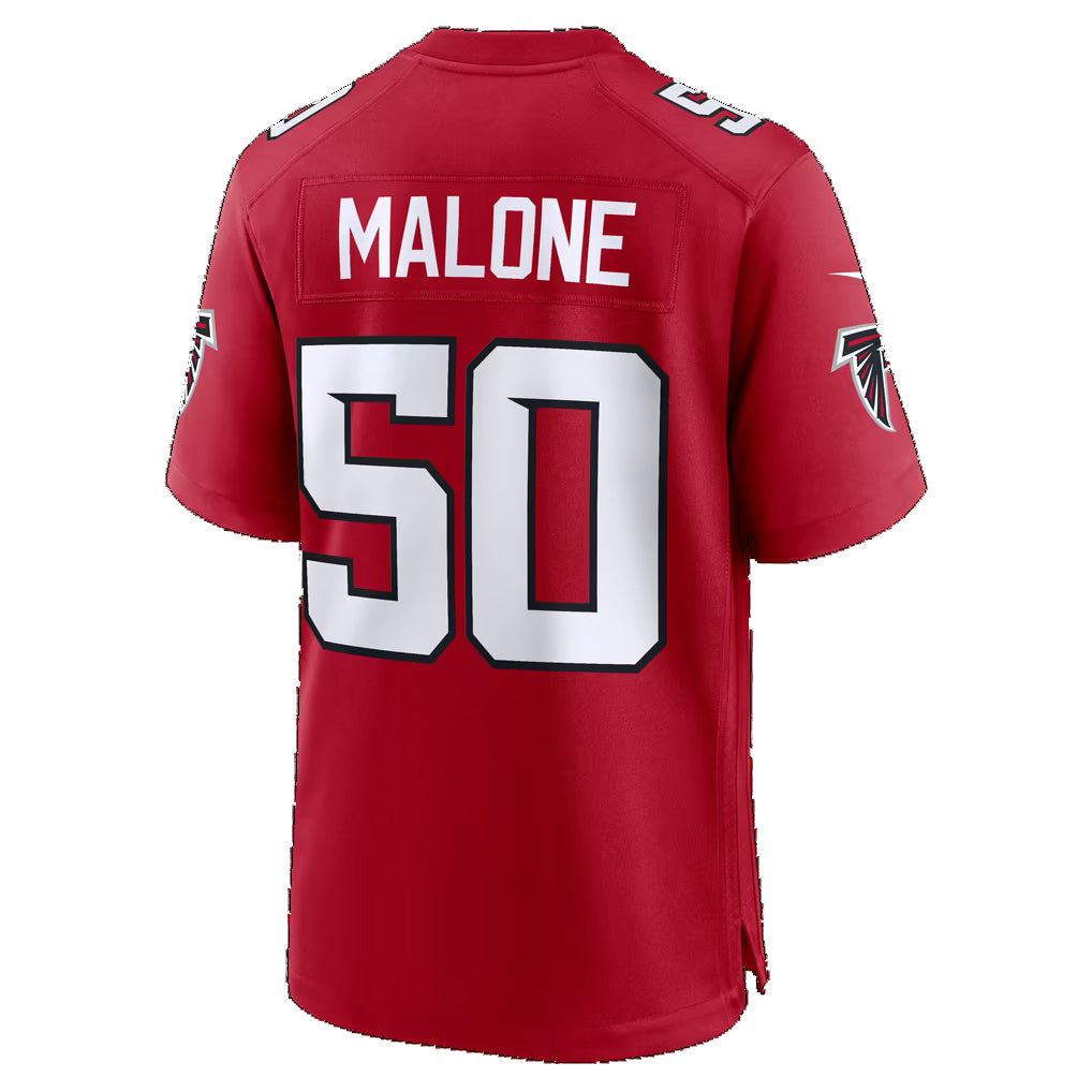 A.Falcons #50 Deangelo Malone Red Team Game Football jersey Fedasgoge