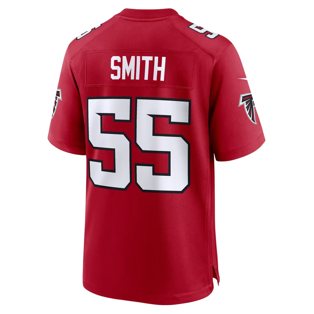 A.Falcons #55 Za'Darius Smith Red Team Game Football jersey Fedasgoge