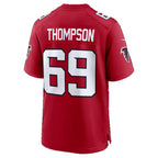 A.Falcons #69 Anterio Thompson Red Team Game Football jersey Fedasgoge