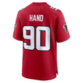 A.Falcons #90 Da'Shawn Hand Red Team Game Football jersey Fedasgoge