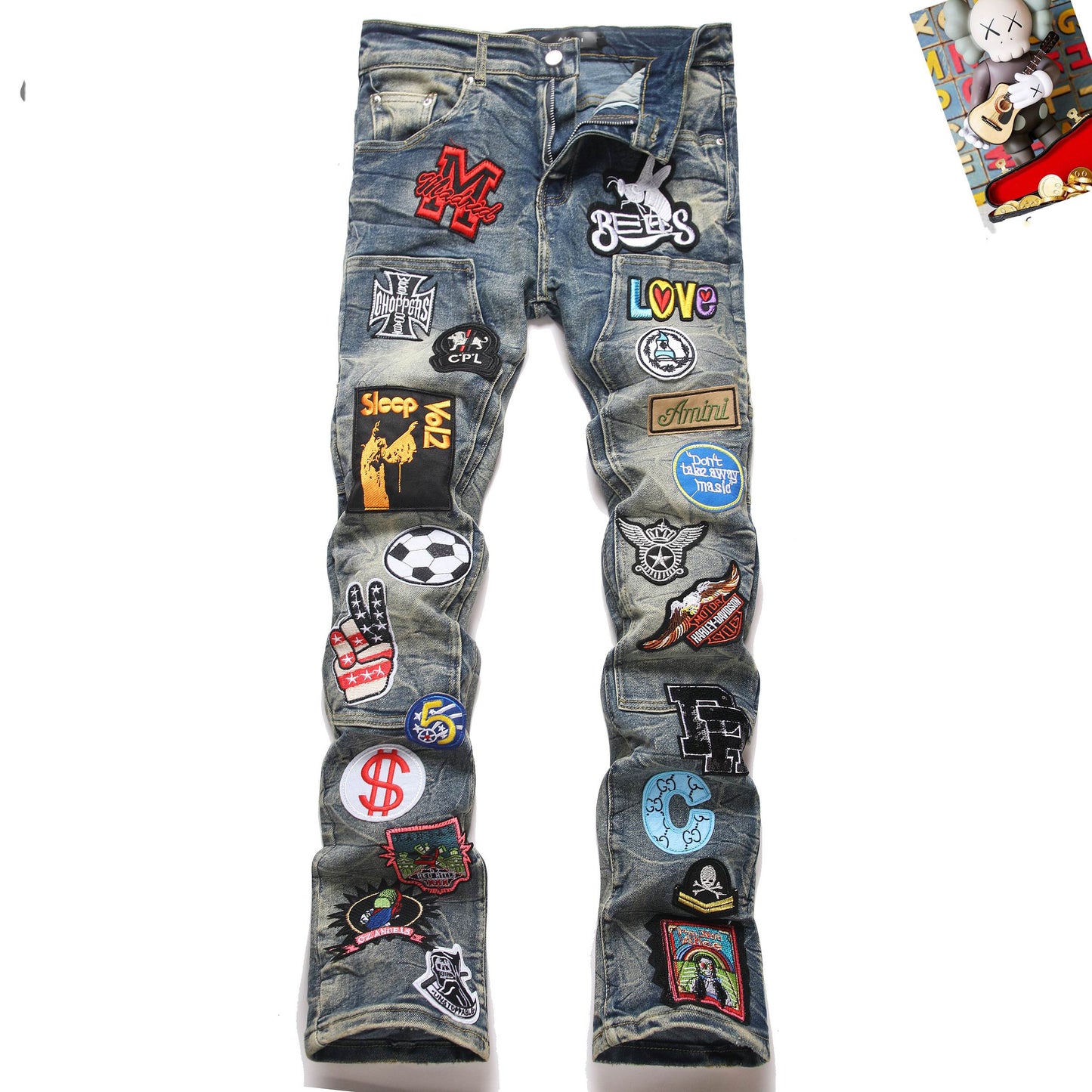 Men's Amiri Fashionable Casual Jeans Pants Size 29-38