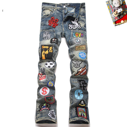 Men's Amiri Fashionable Casual Jeans Pants Size 29-38