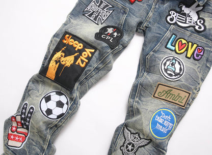 Men's Amiri Fashionable Casual Jeans Pants Size 29-38