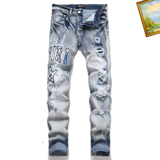 Men's Amiri Fashionable Casual Jeans Pants Size 28-38