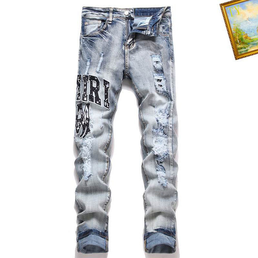 Men's Amiri Fashionable Casual Jeans Pants Size 28-38