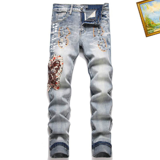 Men's Amiri Fashionable Casual Jeans Pants Size 28-38