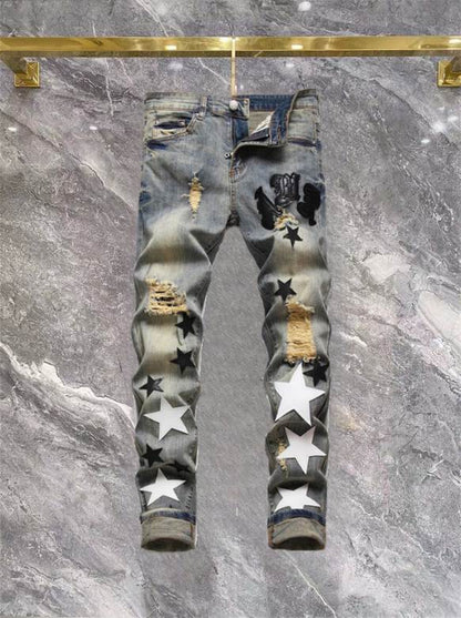 Men's Amiri Fashionable Casual Jeans Pants Size 29-38