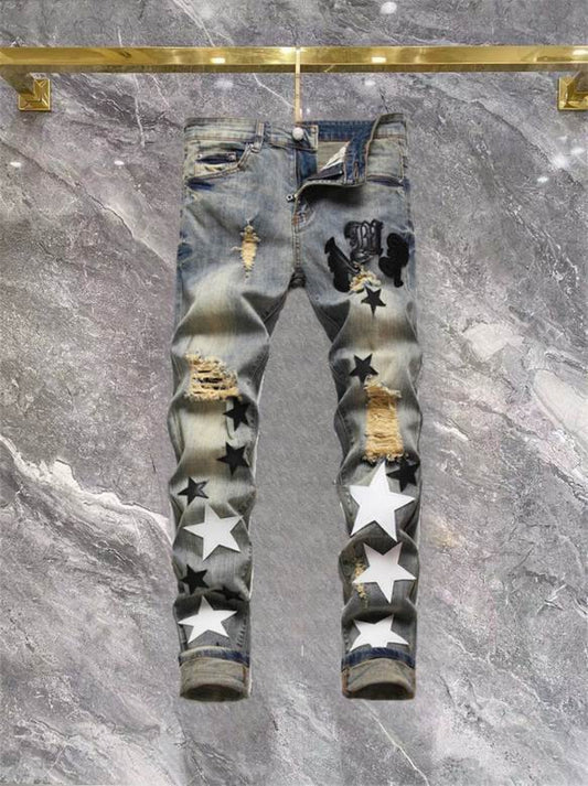Men's Amiri Fashionable Casual Jeans Pants Size 29-38