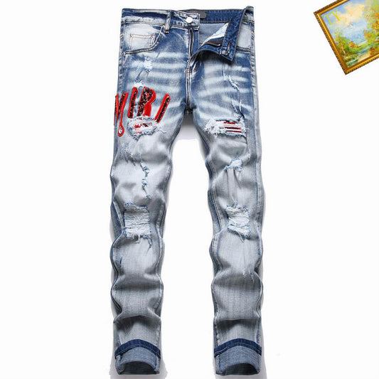 Men's Amiri Fashionable Casual Jeans Pants Size 29-38