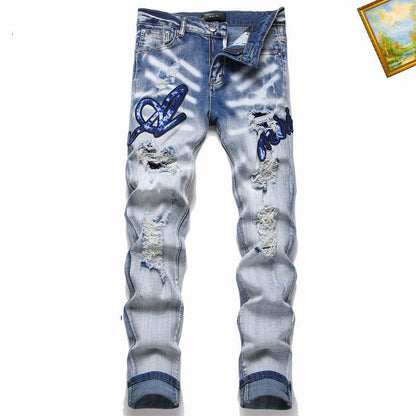 Men's Amiri Fashionable Casual Jeans Pants Size 29-38