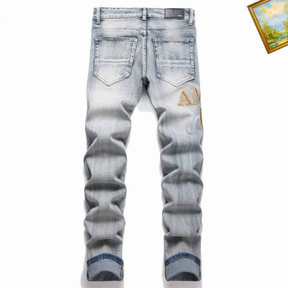 Men's Amiri Fashionable Casual Jeans Pants Size 29-38