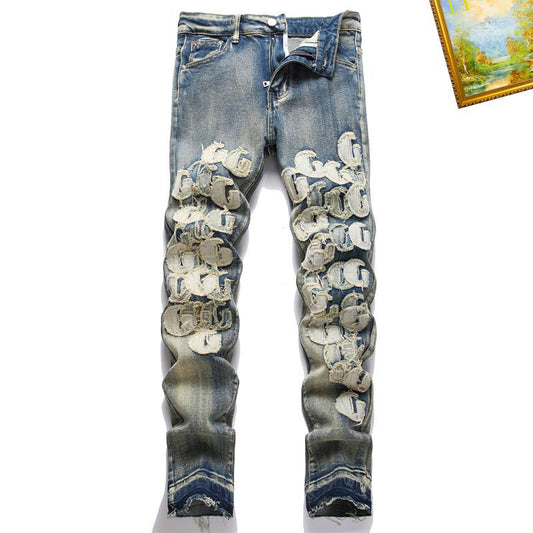 Men's Amiri Fashionable Casual Jeans Pants Size 29-38