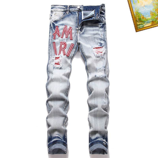 Men's Amiri Fashionable Casual Jeans Pants Size 29-38