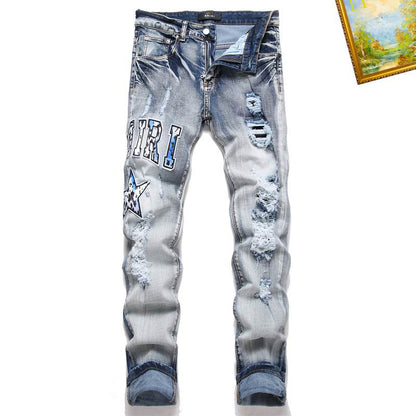 Men's Amiri Fashionable Casual Jeans Pants Size 29-38