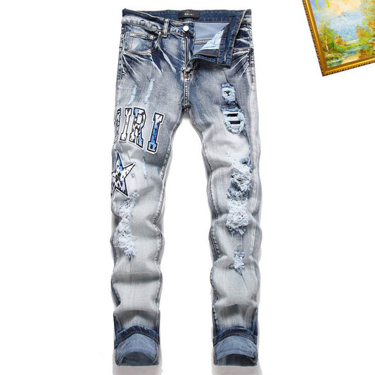 Men's Amiri Fashionable Casual Jeans Pants Size 29-38