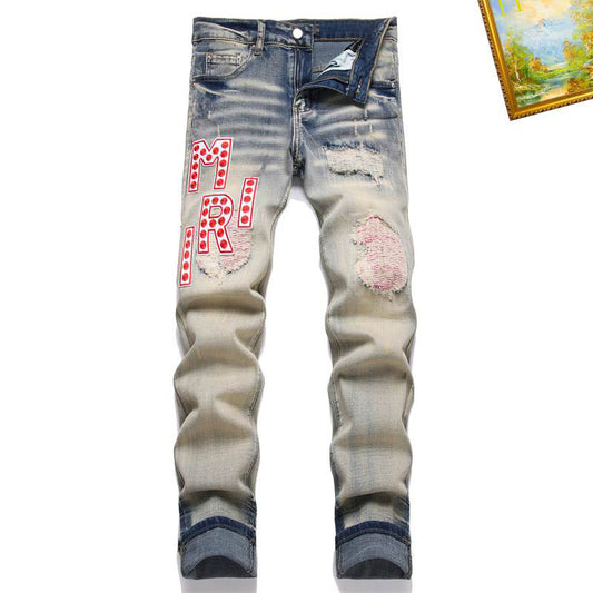 Men's Amiri Fashionable Casual Jeans Pants Size 29-38