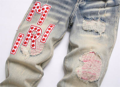 Men's Amiri Fashionable Casual Jeans Pants Size 29-38