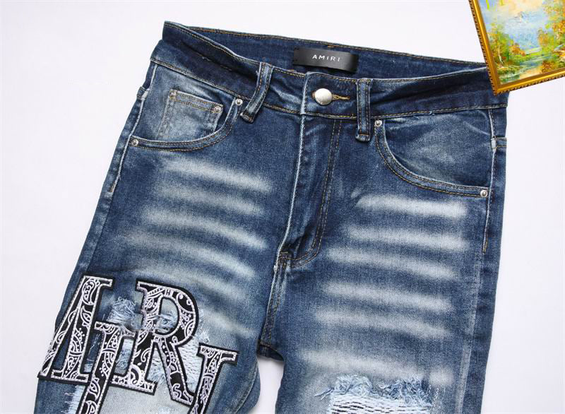 Men's Amiri Fashionable Casual Jeans Pants Size 29-38