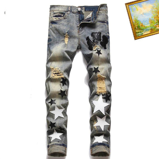 Men's Amiri Fashionable Casual Jeans Pants Size 29-38