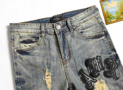 Men's Amiri Fashionable Casual Jeans Pants Size 29-38