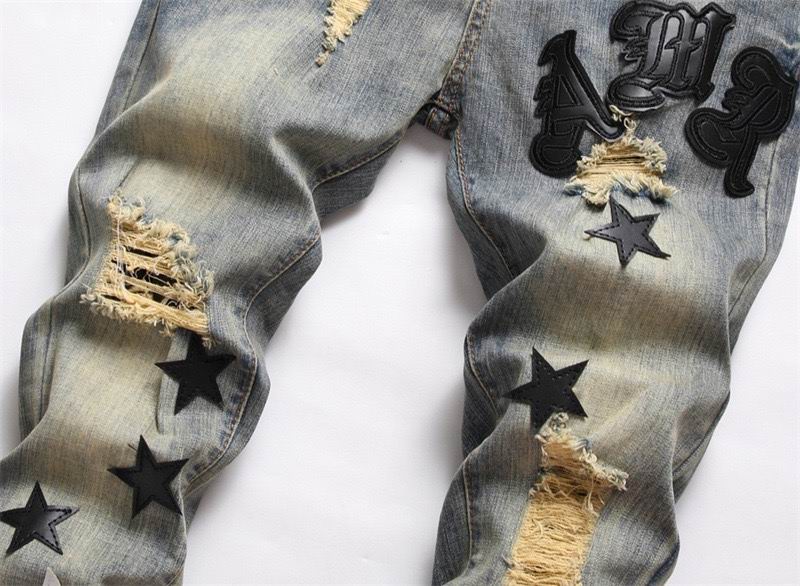 Men's Amiri Fashionable Casual Jeans Pants Size 29-38