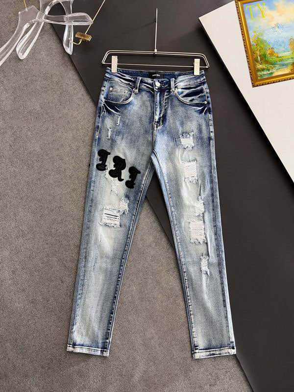 Men's Amiri Fashionable Casual Jeans Pants Size 29-38