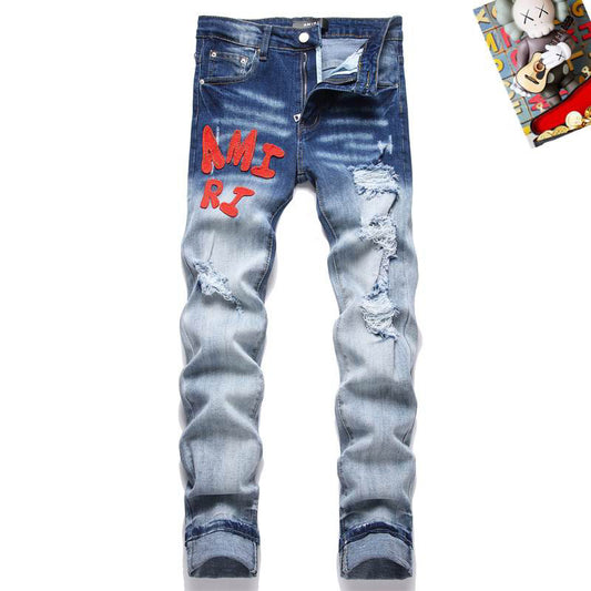 Men's Amiri Fashionable Casual Jeans Pants Size 29-38