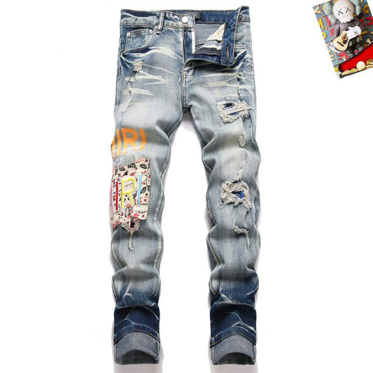 Men's Amiri Fashionable Casual Jeans Pants Size 29-38
