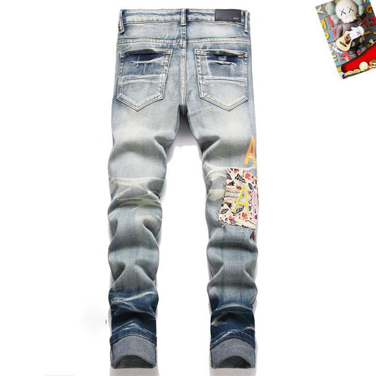 Men's Amiri Fashionable Casual Jeans Pants Size 29-38