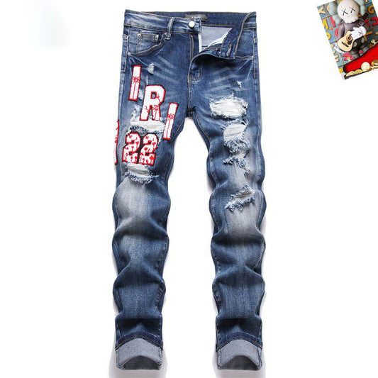 Men's Amiri Fashionable Casual Jeans Pants Size 29-38