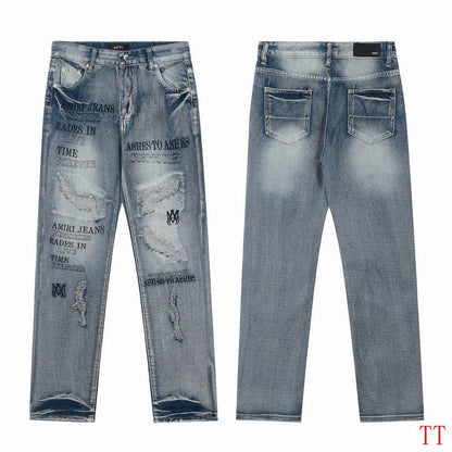 Men's Amiri Fashionable Casual Jeans Pants Size 30-36