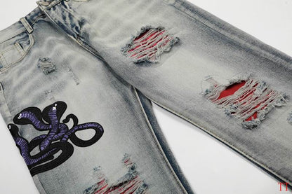 Men's Amiri Fashionable Casual Jeans Pants Size 30-36