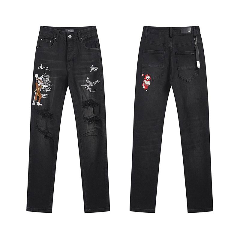 Men's Amiri Fashionable Casual Jeans Pants Size 30-38