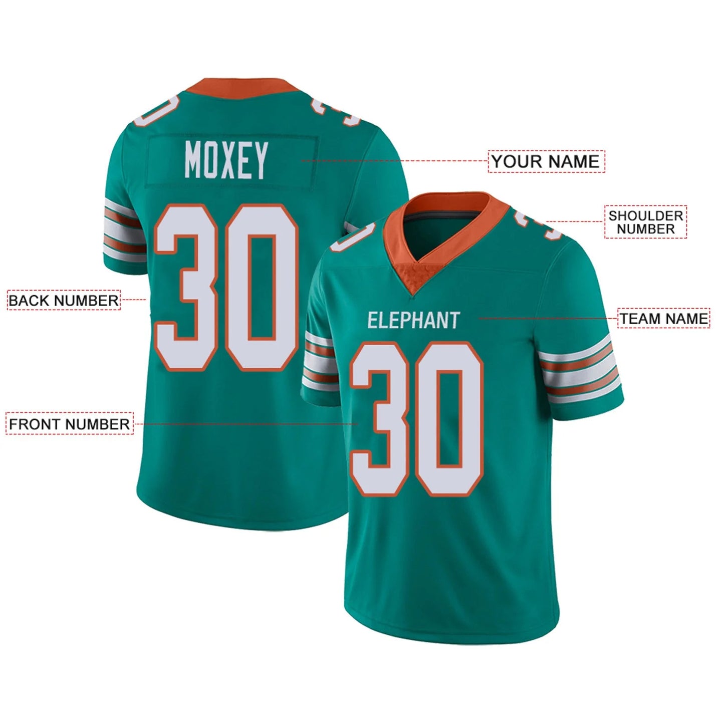 Custom Football Jerseys Team Player or Personalized Design Your Own Name for Men's Women's Youth Jerseys