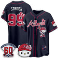 Atlanta Braves #99 Spencer Strider Navy Fedasgoge Meow KT 2026 Vapor Limited All Stitched Jersey