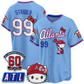 Atlanta Braves #99 Spencer Strider Powder Blue Fedasgoge Meow KT 2026 Vapor Limited All Stitched Jersey