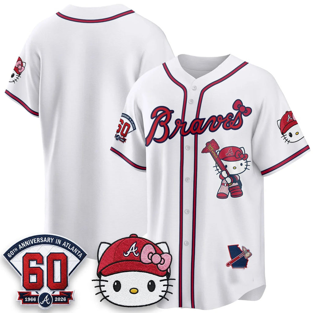 Atlanta Braves Whie Fedasgoge Meow KT 2026 Vapor Limited All Stitched Jersey