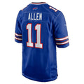 B.Bills #11 Kyle Allen Royal Team Game Football jersey Fedasgoge