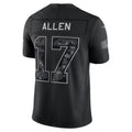 B.Bills #17 Josh Allen Black 2026 Salute to Service Stitched Limited Football jersey Fedasgoge