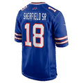 B.Bills #18 Trent Sherfield Sr. Royal Team Game Football jersey Fedasgoge