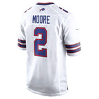 B.Bills #2 D.J. Moore White Game Jersey Fedasgoge