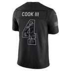 B.Bills #4 James Cook III Black 2026 Salute to Service Stitched Limited Football jersey Fedasgoge
