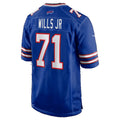 B.Bills #71 Jedrick Wills Jr. Royal Team Game Football jersey Fedasgoge