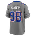 B.Bills #98 T.J. Sanders Gray Fedasgoge Game Player Jersey