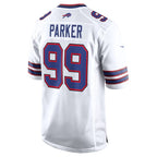B.Bills #99 T.J. Parker White Game Football jersey Fedasgoge