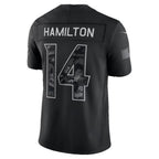 B.Ravens #14 Kyle Hamilton Black 2026 Salute to Service Stitched Limited Football jersey Fedasgoge