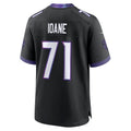 B.Ravens #71 Olaivavega Ioane Black Alternate Game Jersey Fedasgoge