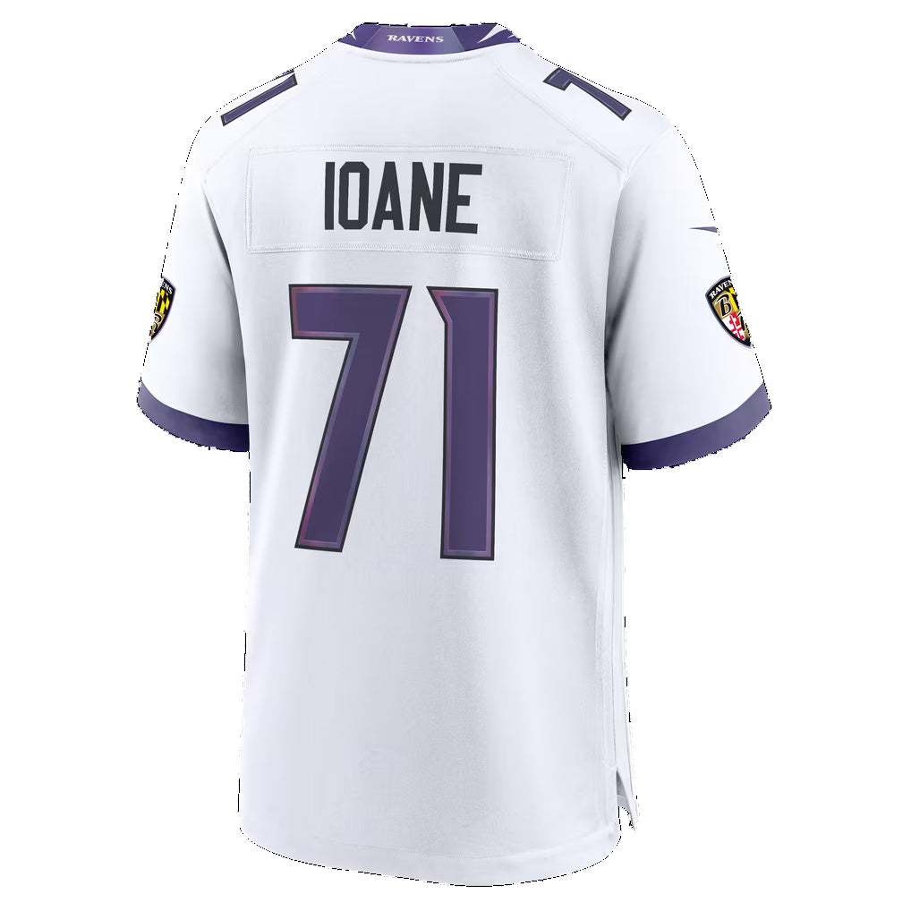 B.Ravens #71 Olaivavega Ioane White Fedasgoge Game Jersey
