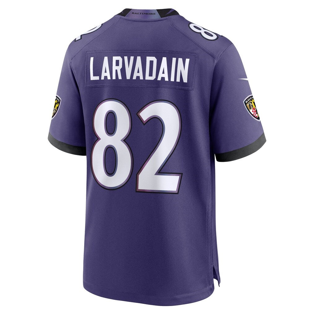 B.Ravens #82 Gage Larvadain Purple Team Game Jersey Fedasgoge